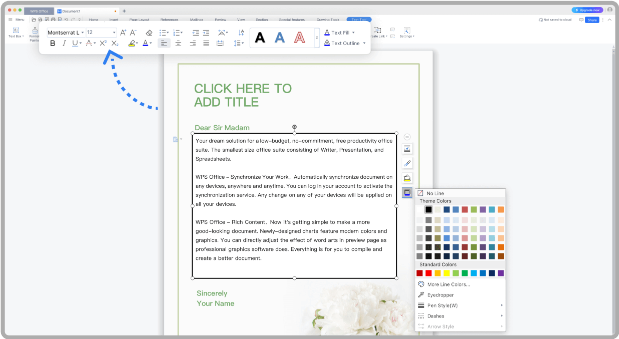 Edit a File with WPS Office on Mac